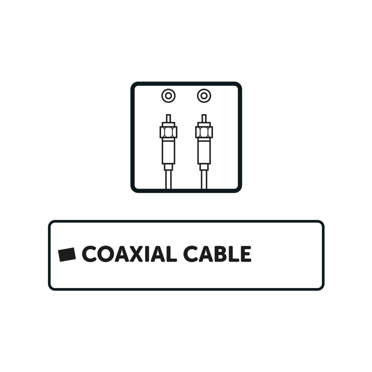 Click 5m Black F-Connector Coaxial TV Lead