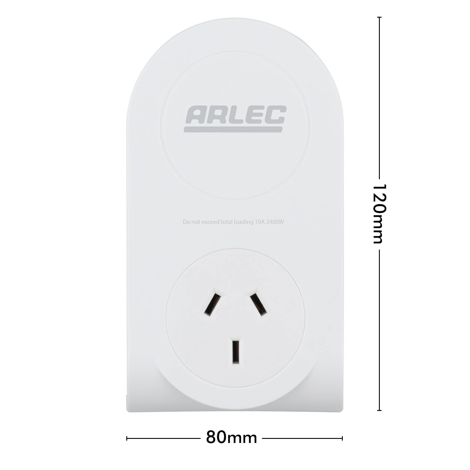 Arlec Power Adaptor with Retractable USB Charger Cable DA32