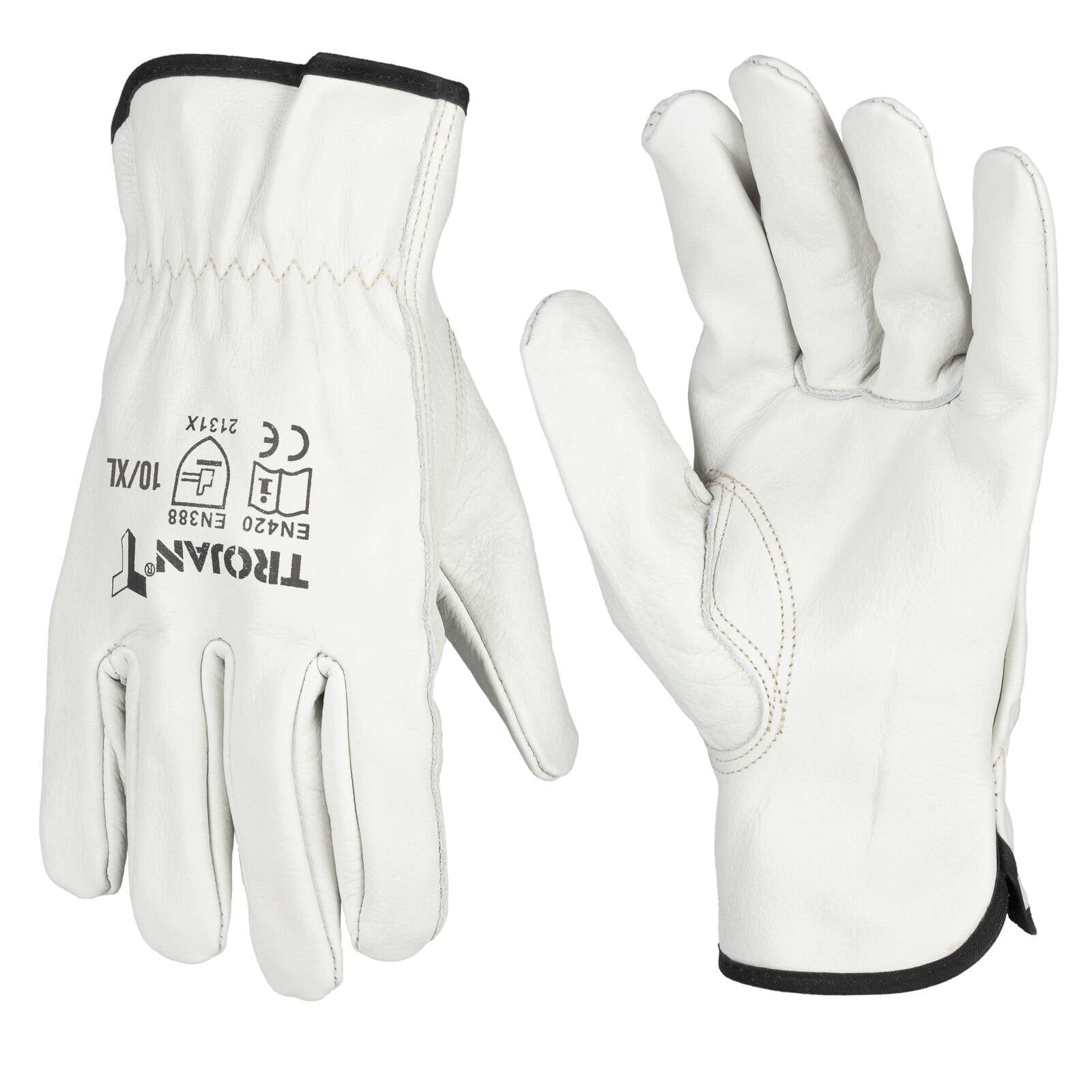 Trojan XL Leather Riggers Gloves - Keystone Thumb
