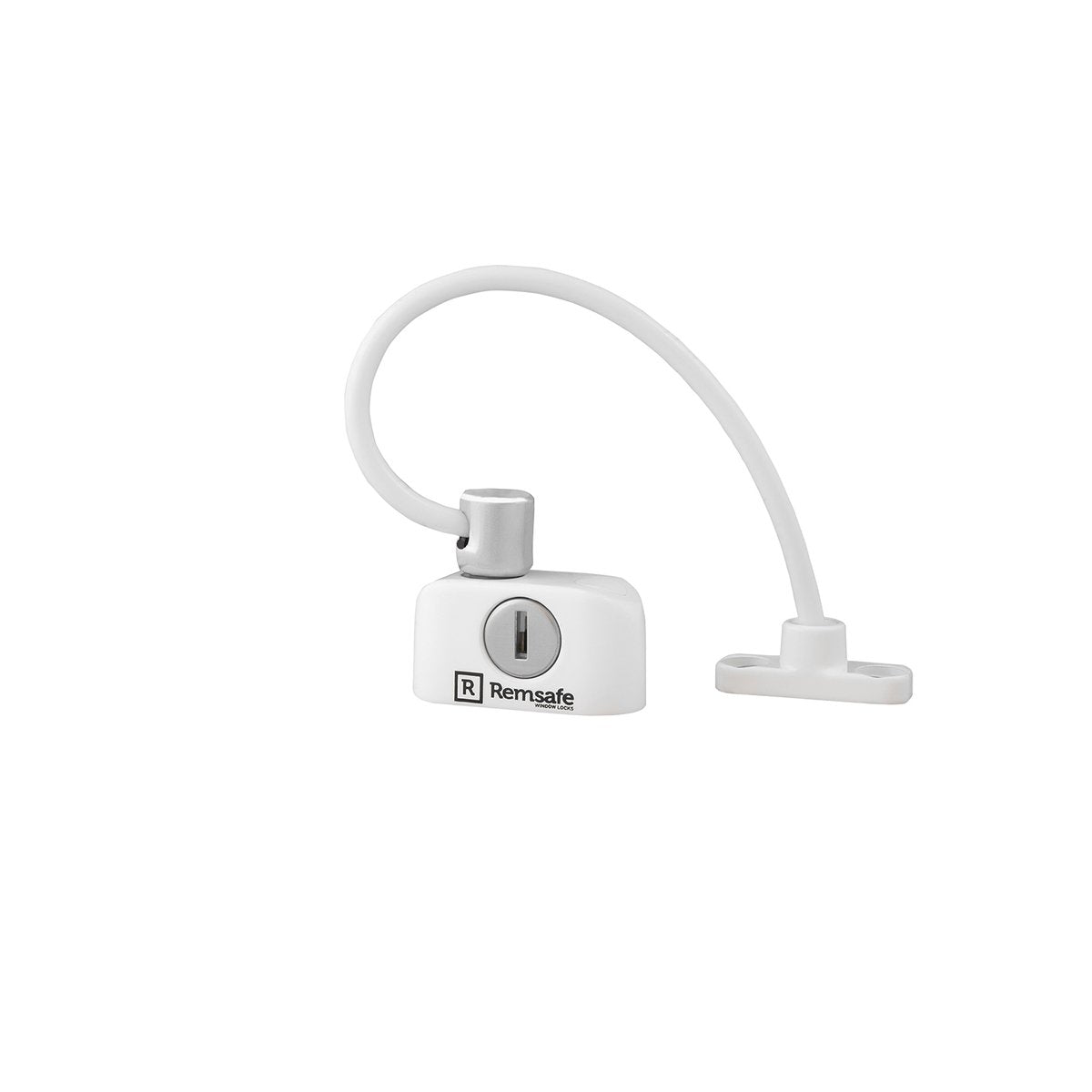 Remsafe White Window Restrictor Cable Lock Keyed