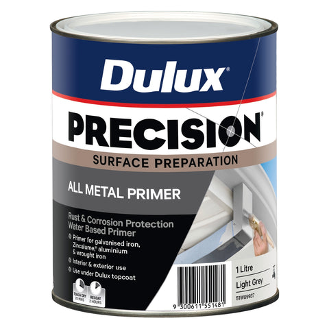 Dulux Precision 1L All Metal Primer Water Based Indoor Outdoor