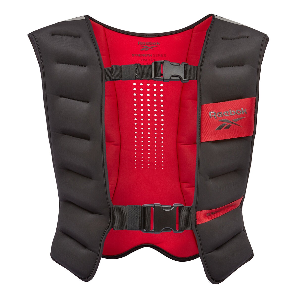 Reebok 10kg Strength Series Weight Vest - Dual-Buckle Fastenings and Laser-Cut Ventilation - RFAC-WVEST-10