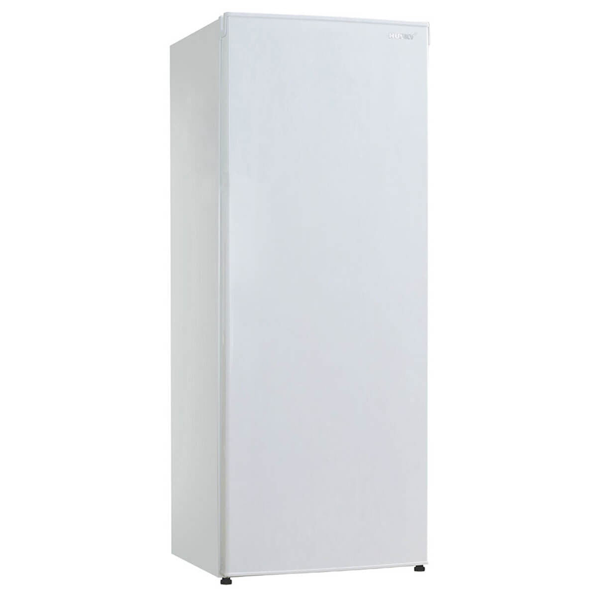 Husky 237L Upright Fridge - Solid Door, Reversible Hinge, Spill-Proof Glass Shelves - HUS237VWH1