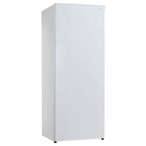 Husky 237L Upright Fridge - Solid Door, Reversible Hinge, Spill-Proof Glass Shelves - HUS237VWH1