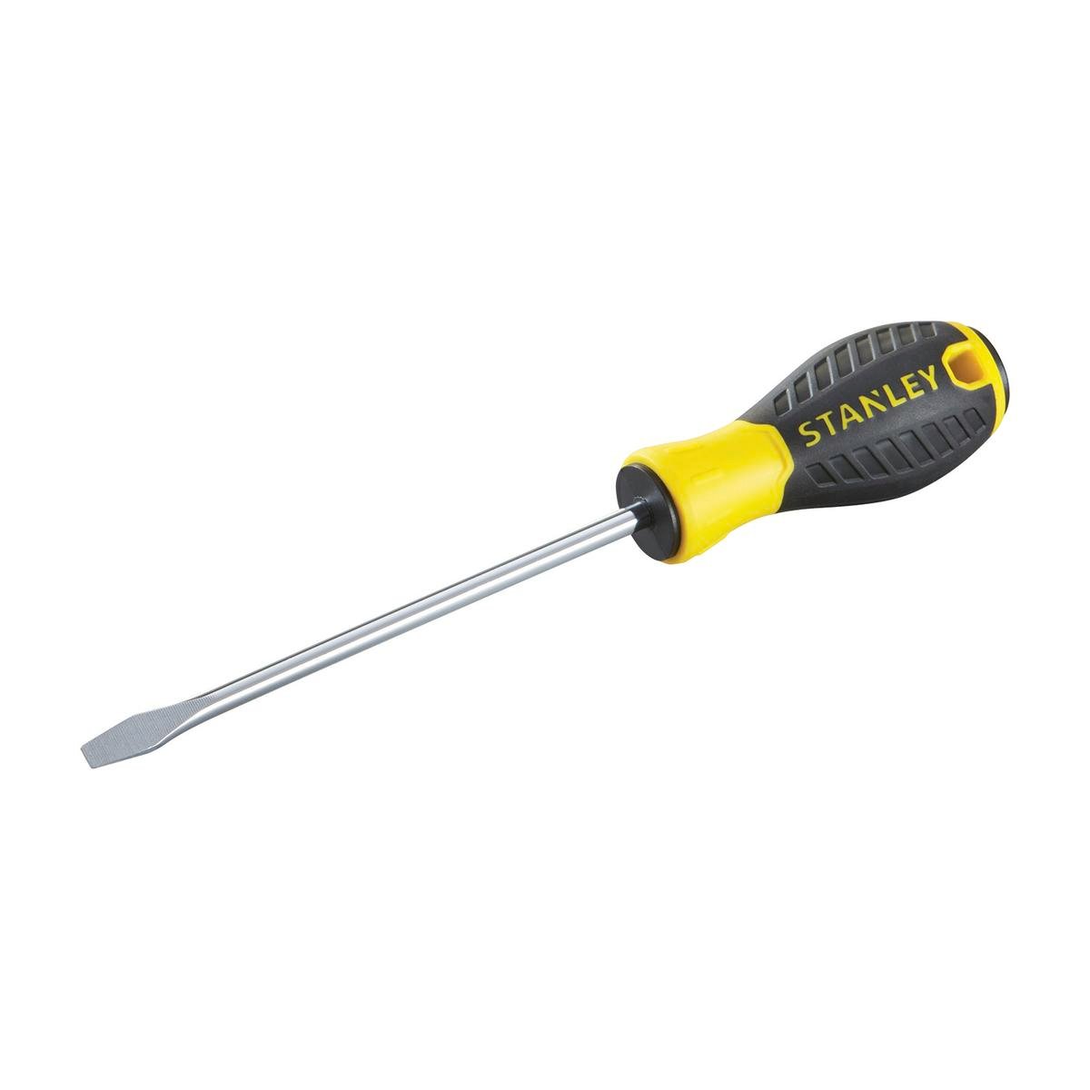 Stanley 6.5 x 150mm Standard Tip Slotted Essentials Screwdriver Yellow