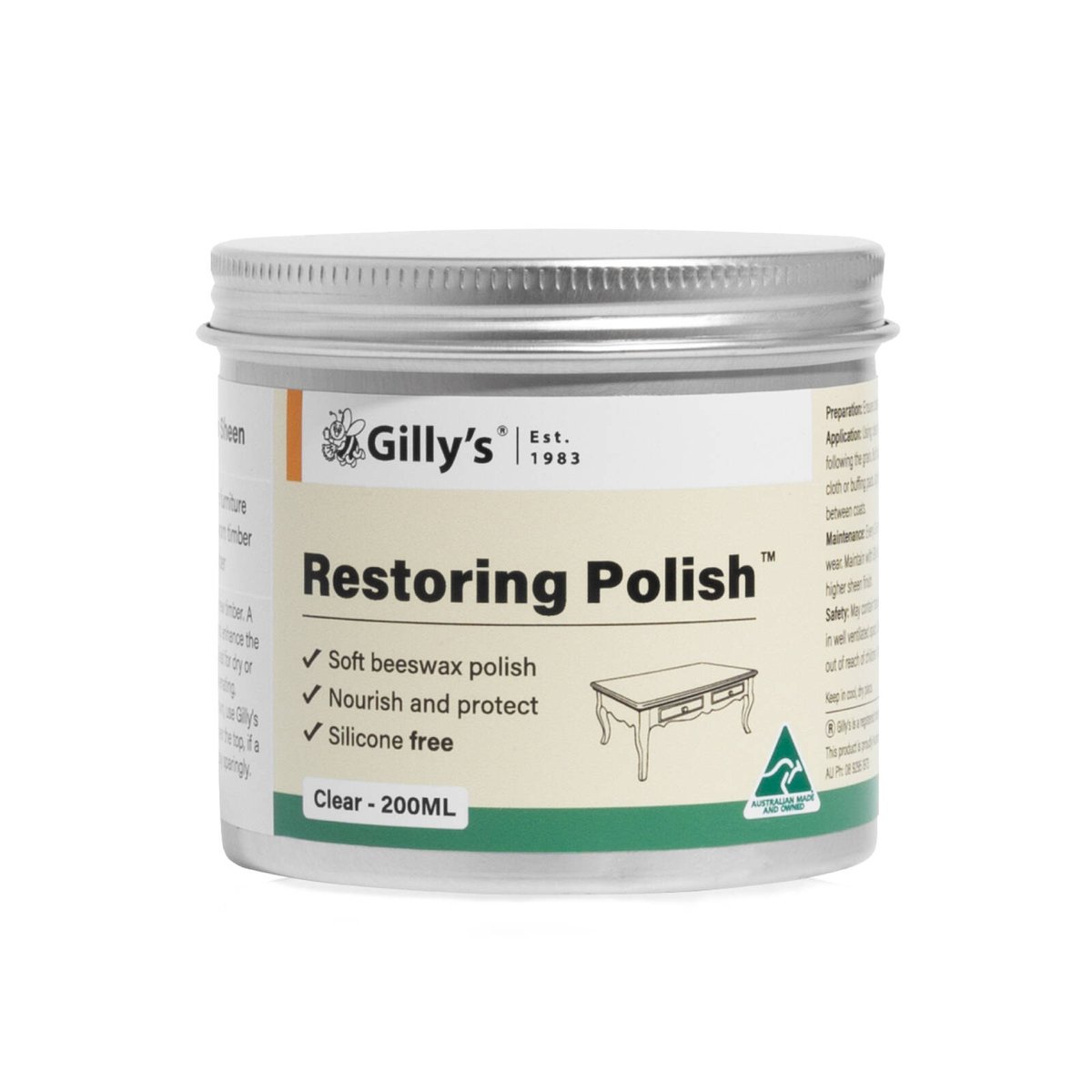 Gilly's 200ml Clear Restoring Polish
