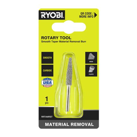 Ryobi Smooth Taper Material Removal Burr for Rotary Tools