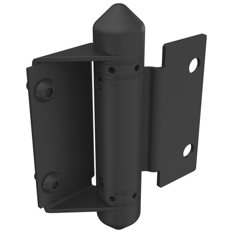 ProtectorAl Black Matte 316 Stainless Steel Glass to Wall / Post Gate Hinge