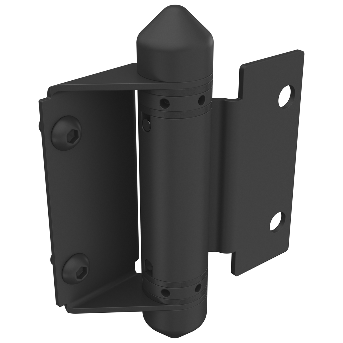 ProtectorAl Black Matte 316 Stainless Steel Glass to Wall / Post Gate Hinge