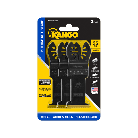 Kango 35mm Bi-Metal Plunge Cut Multi Tool Blades - 3 Pack