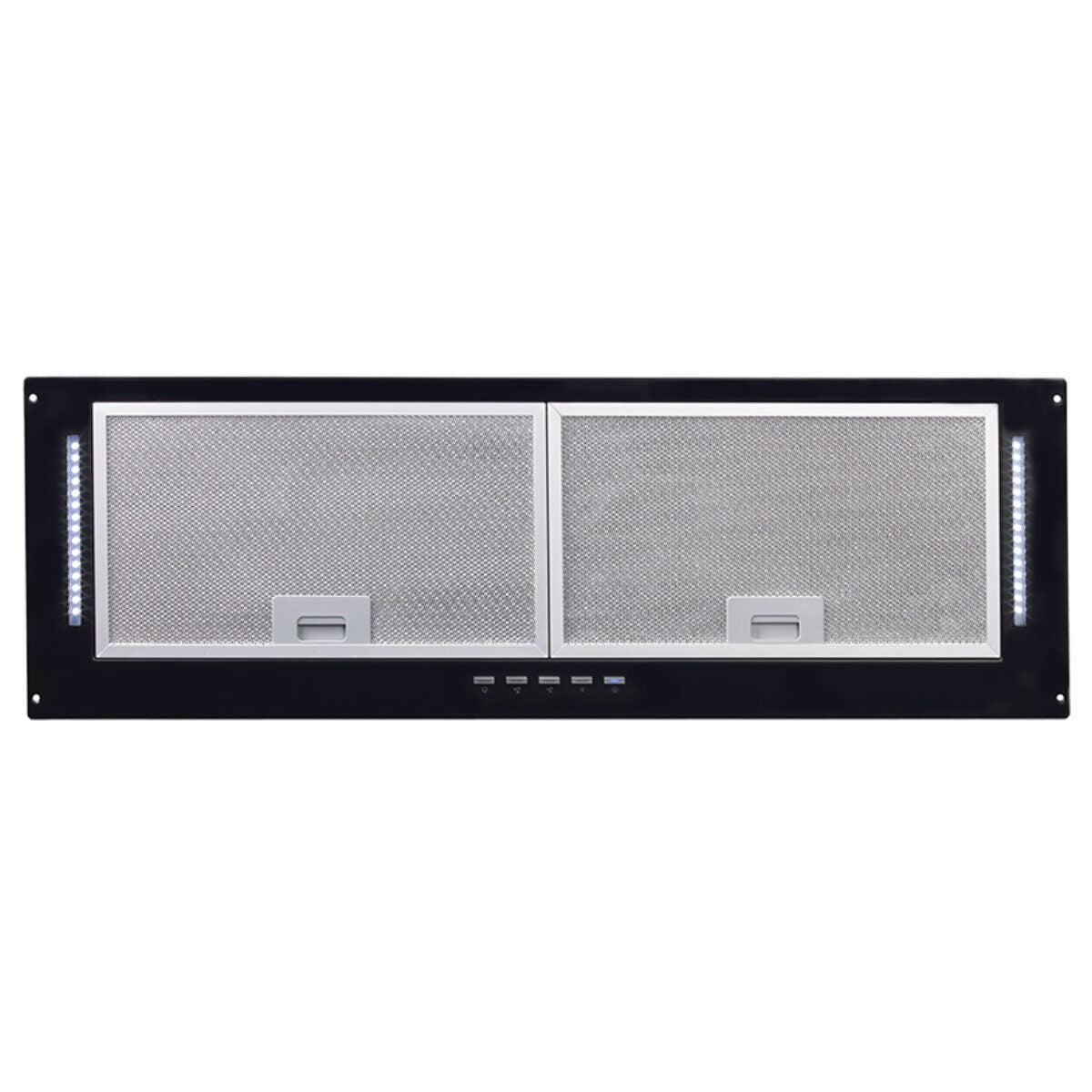 Artusi 90cm Undermount Rangehood - Matte Black Fascia - 750m³/h, 3 Fan Speeds - AUM90B