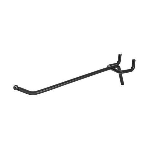 Pinnacle 20 Pack Gloss Black Steel Large Single Prong Pegboard Hook