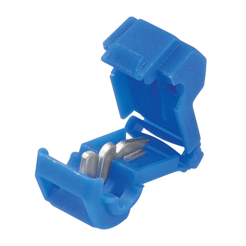 Narva 4-6.3mm Blue Ezy-Tap Wire Connector - 8 Pack