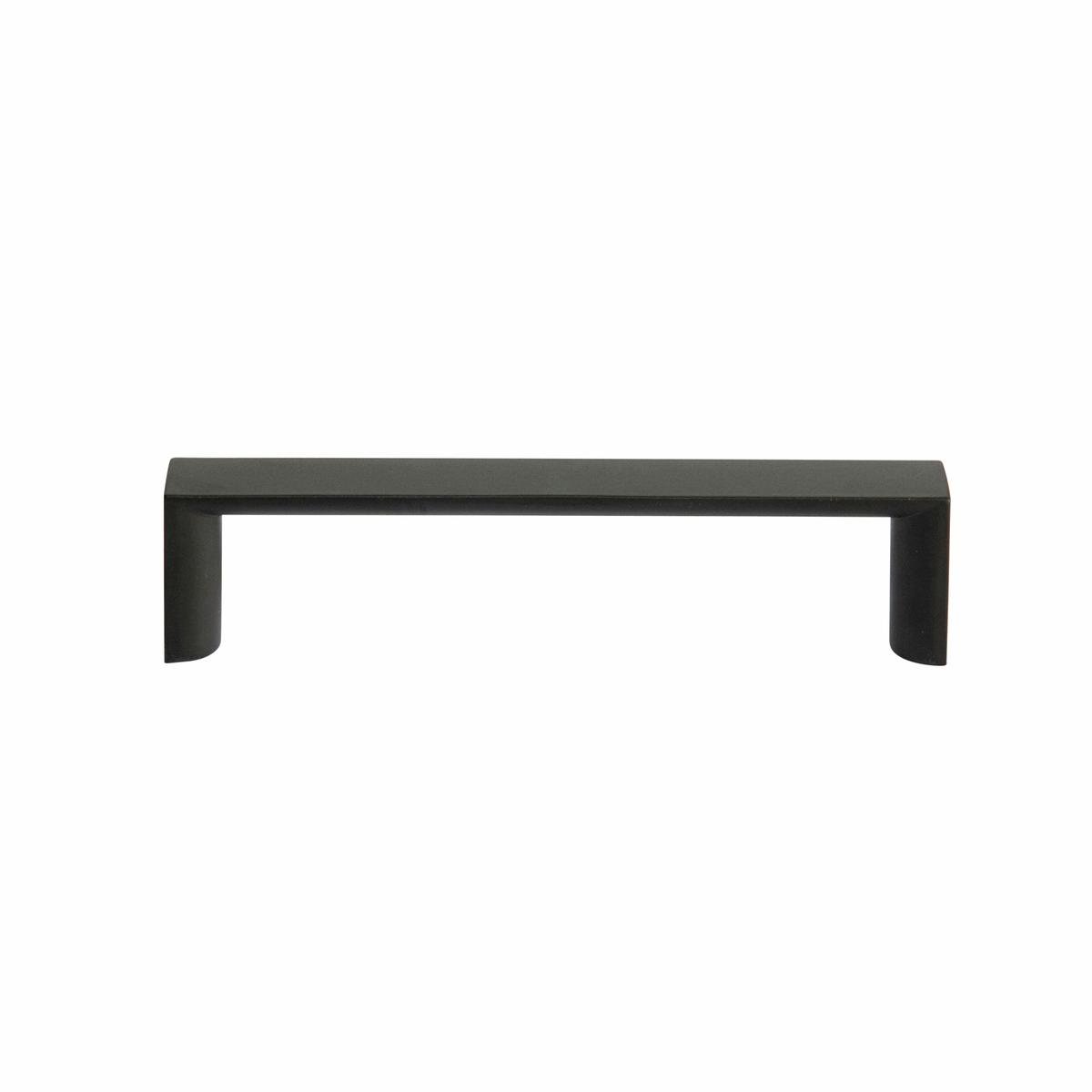 Taskmaster 96mm Matte Black Half Round Cabinet Handle Steel Drawer Pull