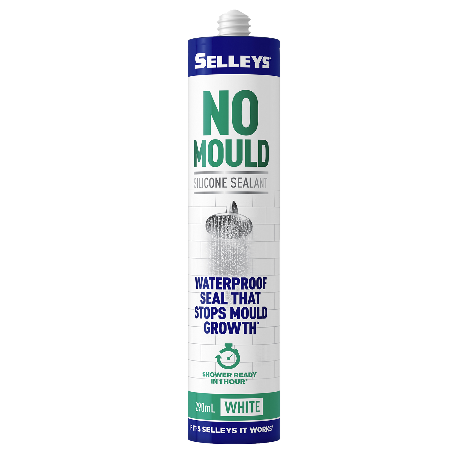 Selleys No Mould 290ml White Acetic Cure Silicone Sealant