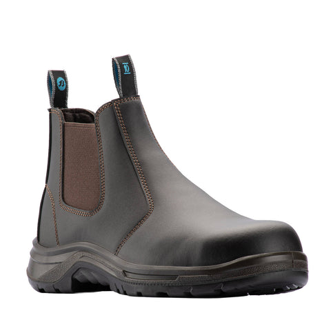 Bata Industrials Men's Meteor Pull On Safety Boot Steel Toe Brown UK Size 10