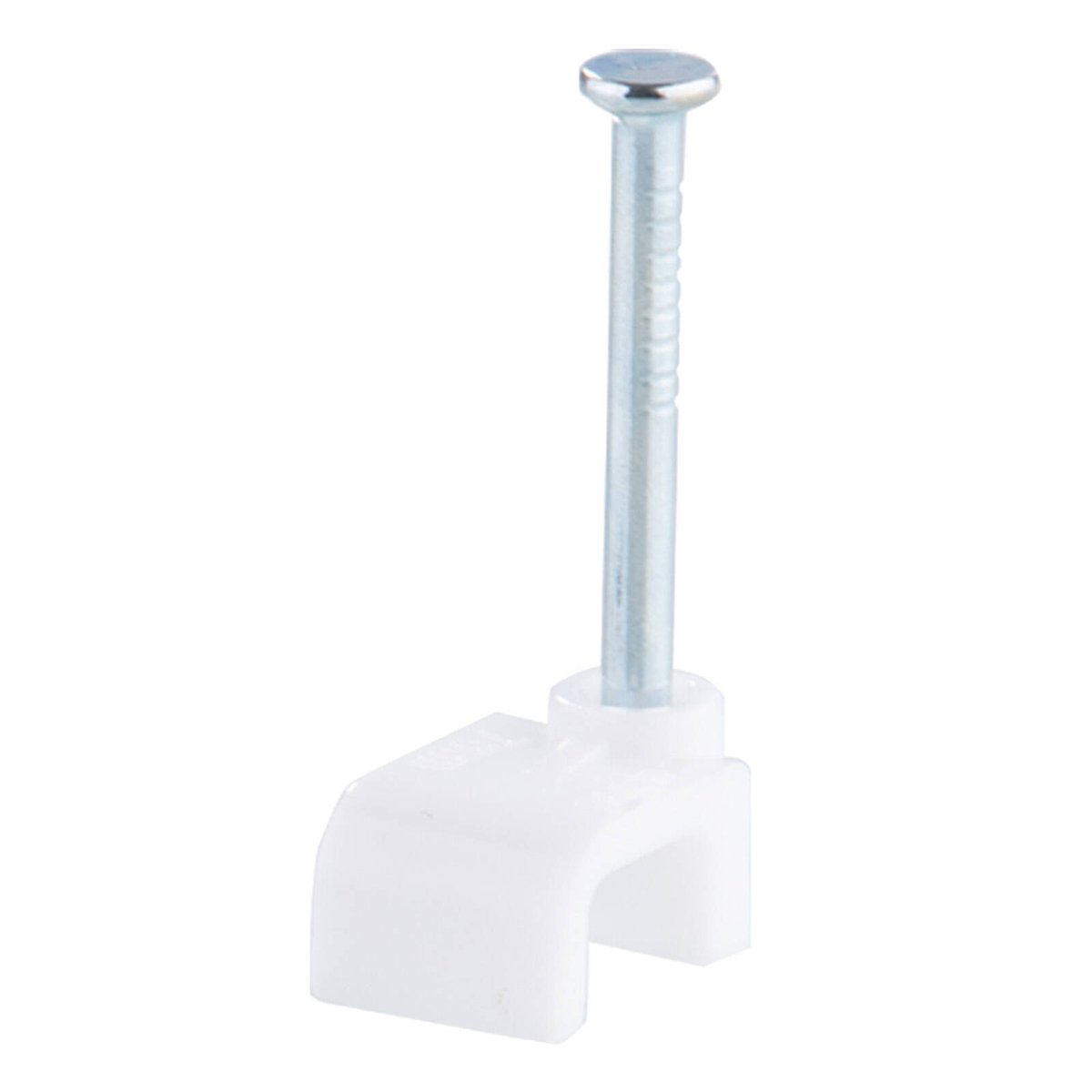 DETA 10mm White Hook Cable Clips Plastic 20 Pack