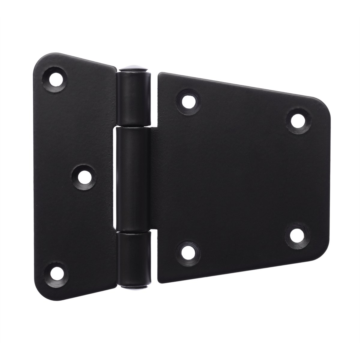 Zenith 130mm Matte Black Steel Tapered Gate Hinge - 2 Pack