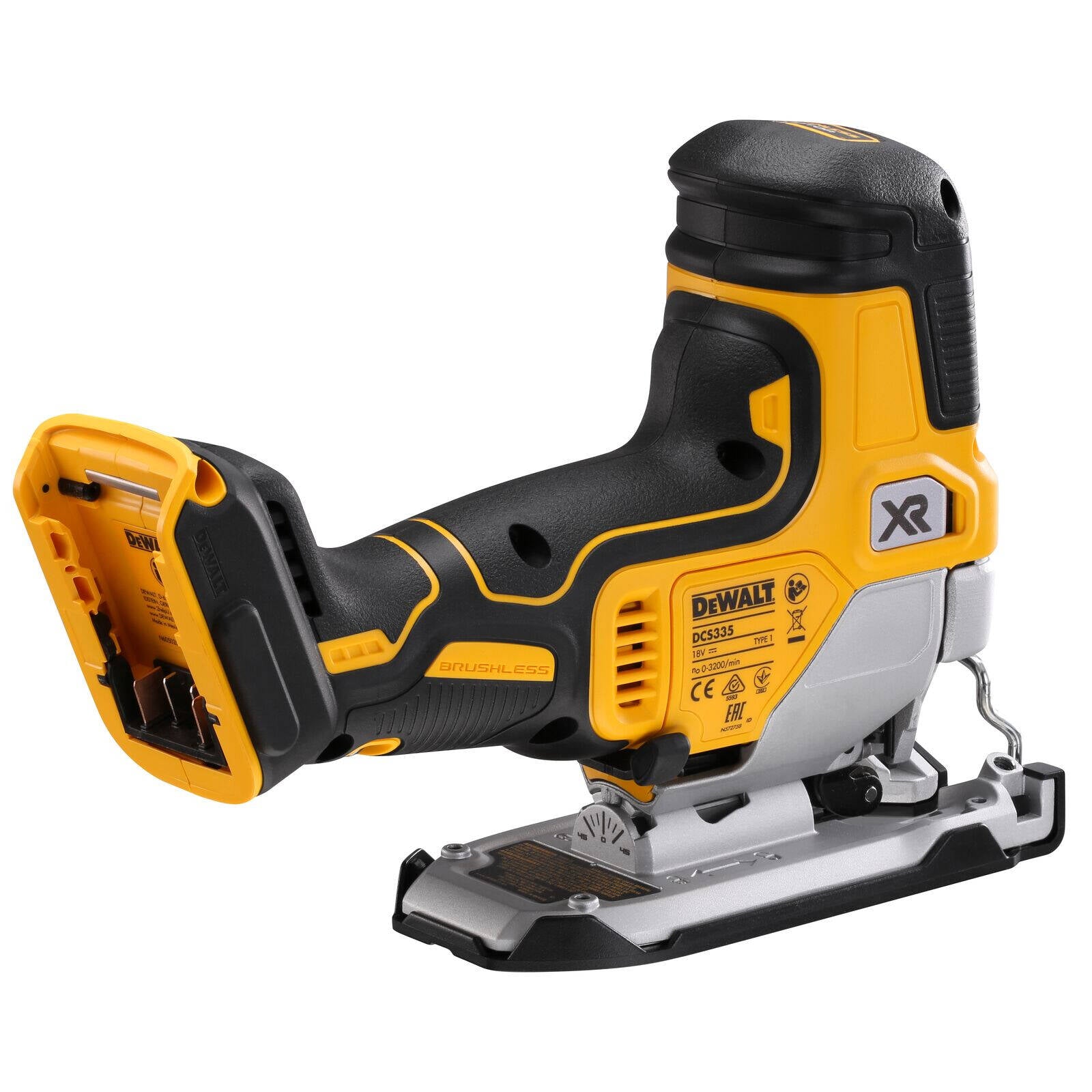 DeWALT 18V XR Brushless Body Grip Jigsaw - Bare Unit DCS335N-XJ