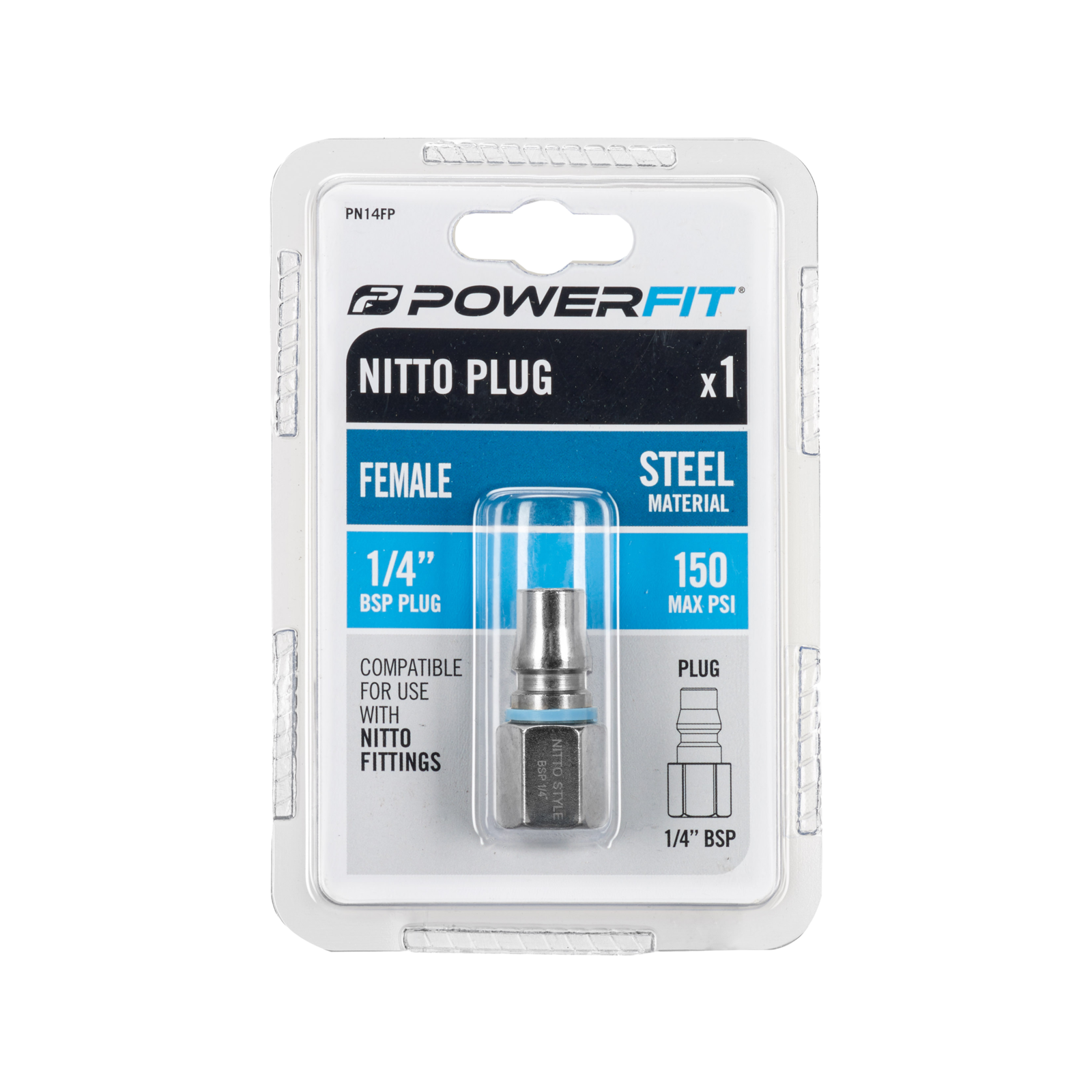 Powerfit Nitto Style 1/4" Female Plug