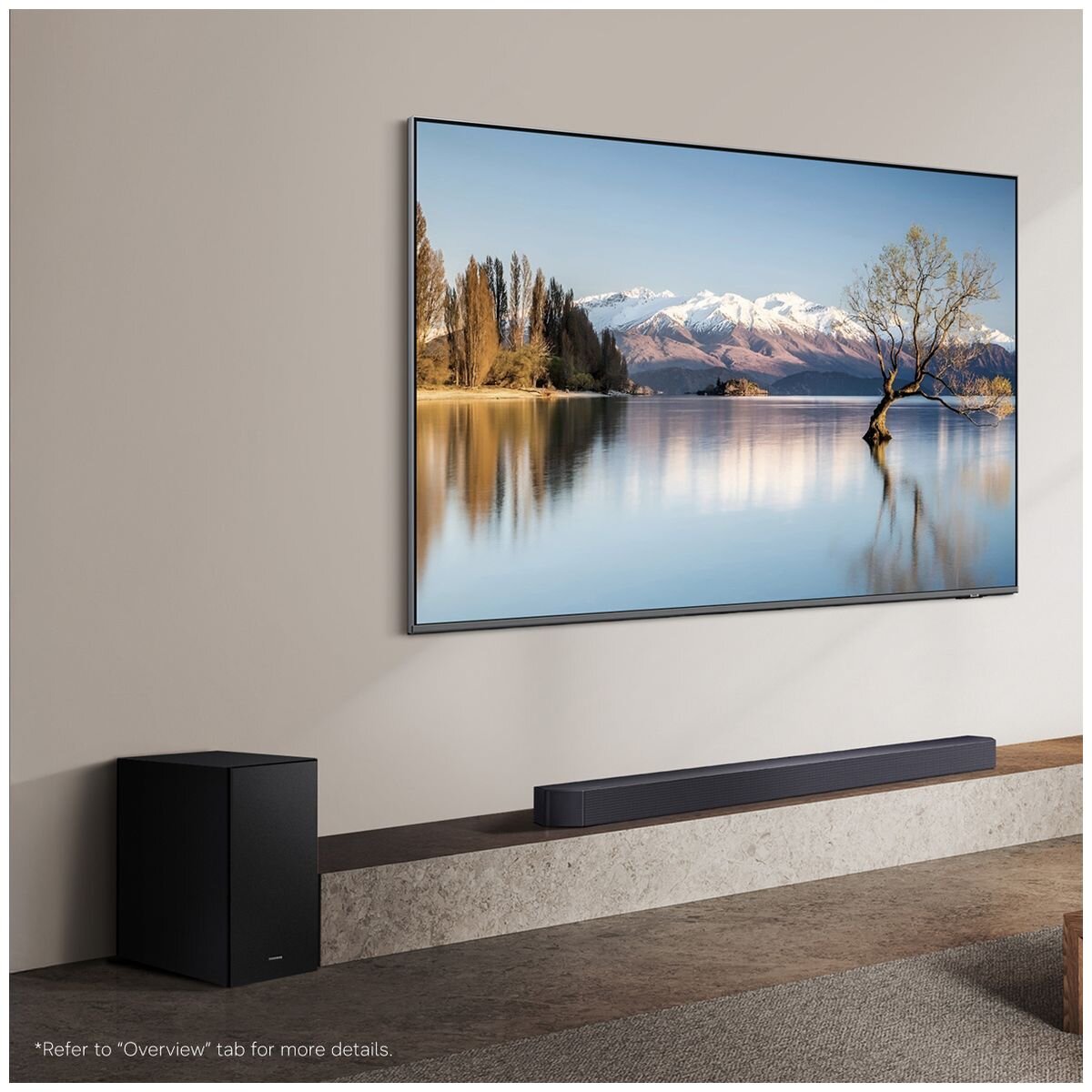 Samsung Q-Series 3.1.2ch Dolby Atmos Soundbar with Subwoofer - SpaceFit Sound Pro, Black - HW-Q600H-XY
