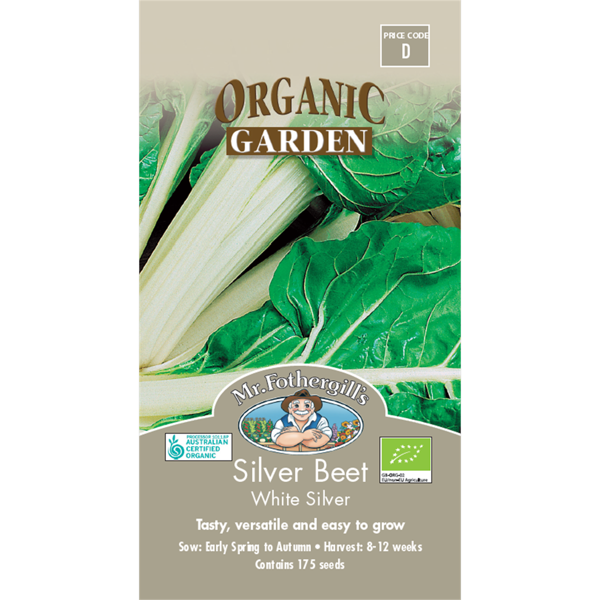 Mr Fothergill Silverbeet Seeds - 12 Weeks - Organic - Easy to Grow - SuperSaverAU - view 1