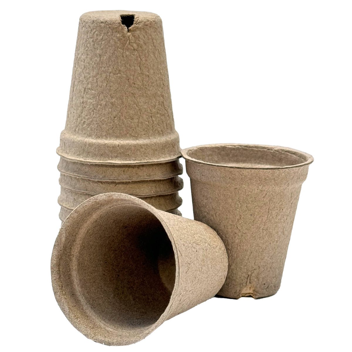 Garden Basics 55mm Paper Seedling Pots 90 Pack - Biodegradable - Air Pruning - SuperSaverAU - view 2