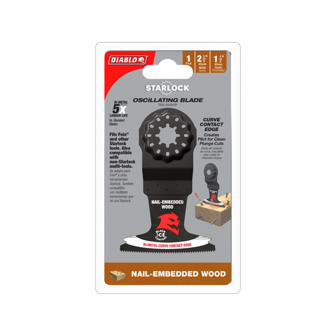 Diablo 65mm Starlock Multi Tool Blade - Nail Embedded Wood - Durable & Precise - SuperSaverAU - view 1