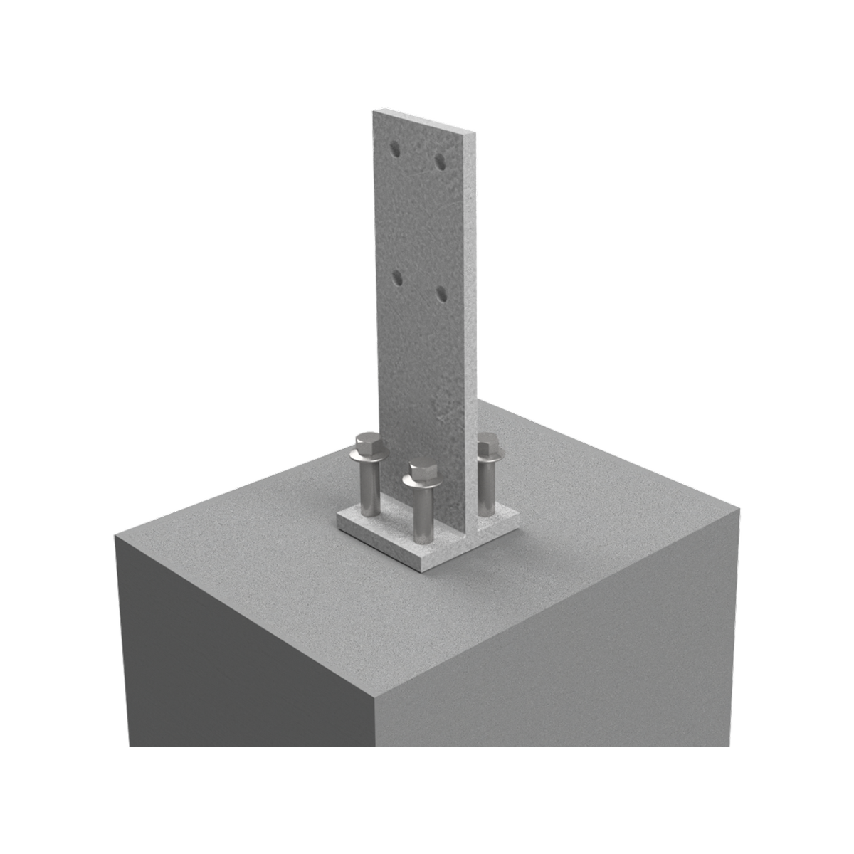 Vuepro T-Blade Post Support - 80mm - Galvanised - Concealed Fixing - SuperSaverAU - view 5
