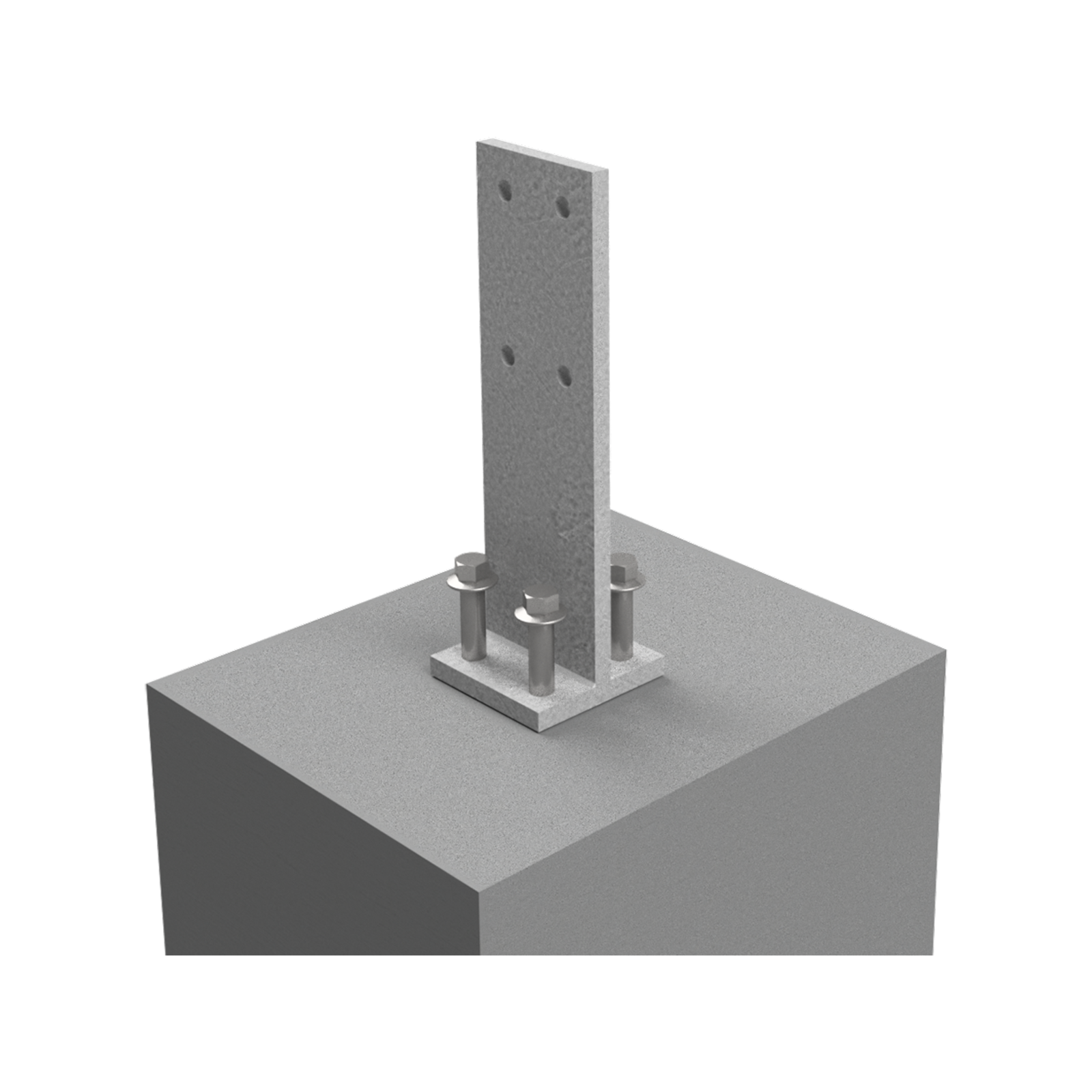 VUEPRO 80 x 80mm Galvanised T-Blade Post Support
