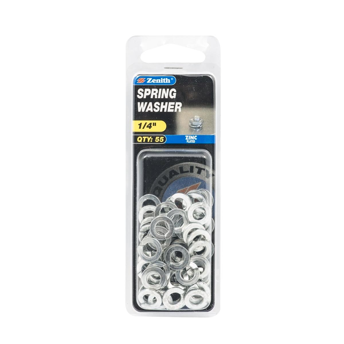 Zenith Spring Washer - 1/4 - 55 Pack - Zinc Plated - Internal Use - SuperSaverAU - view 1
