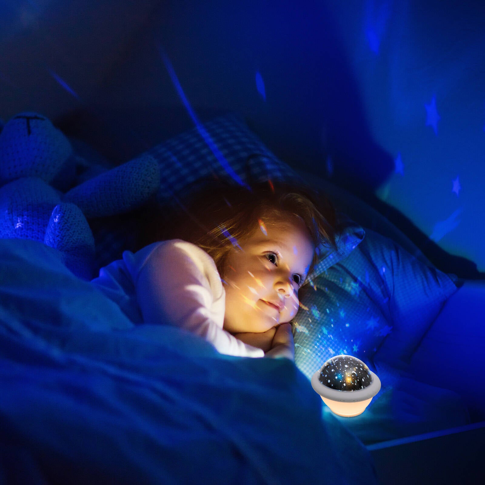 Arlec UFO LED Projector Night Light, Adjustable Brightness NL0073