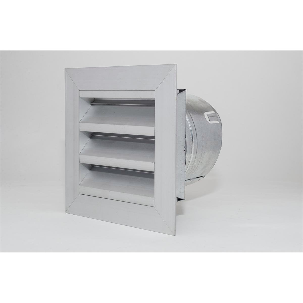 Pacific Air 150mm Aluminium Weatherproof Louvre Vent - Grey - Durable - Pest Resistant - SuperSaverAU - view 1