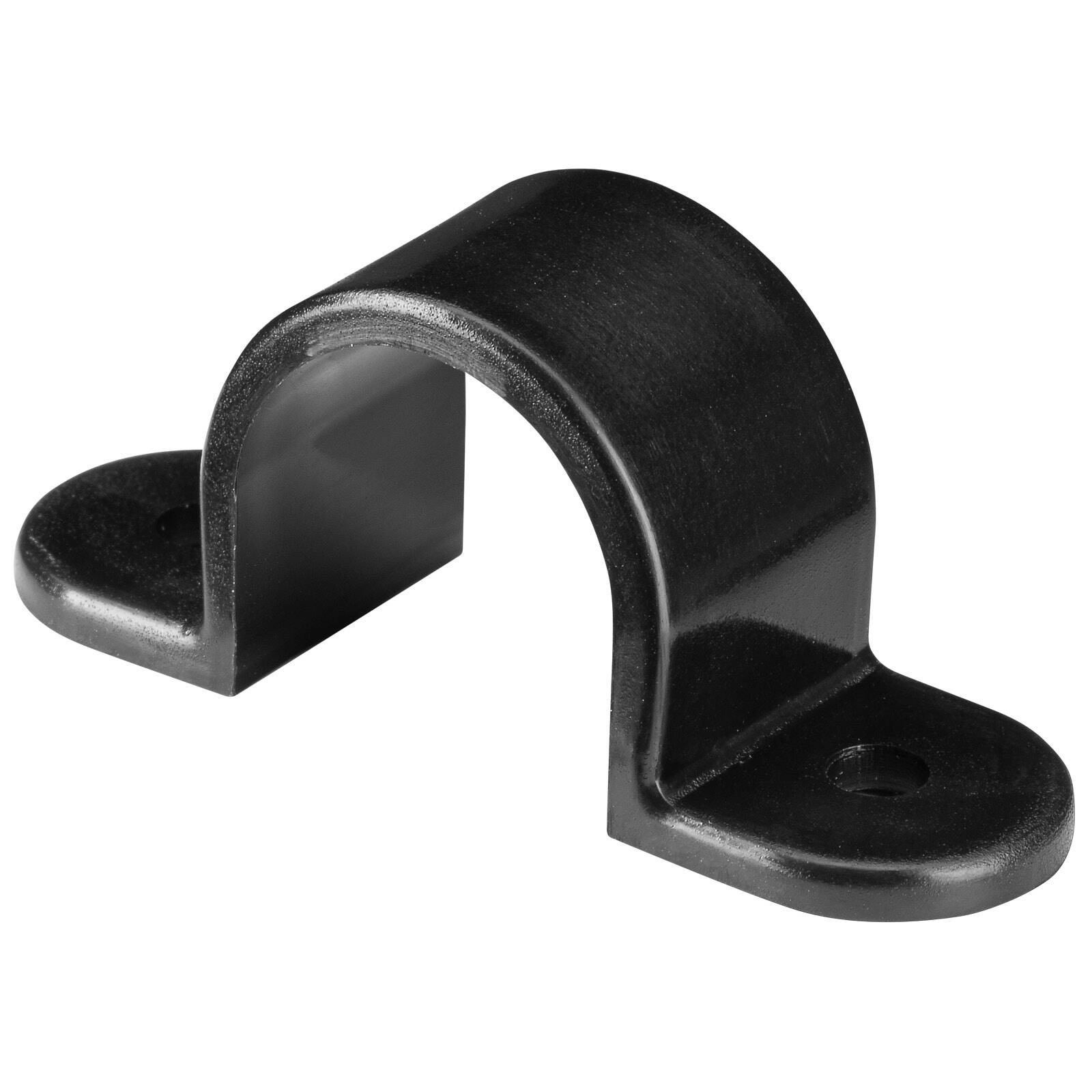 Pope 19mm Saddle Clamp - Black Poly Tube Mount for Timber, 1000kPa