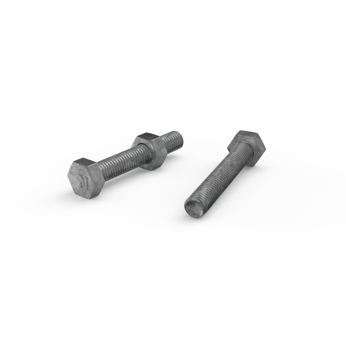 Zenith Hot Dip Galvanised Hex Head Bolts M8 x 50mm 25 Pack Durable - SuperSaverAU - view 3