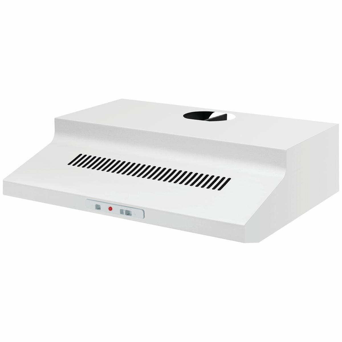 Chef 60cm Fixed White Rangehood - Slider Control, LED Lighting, 3 Fan Speeds - CRF610WB