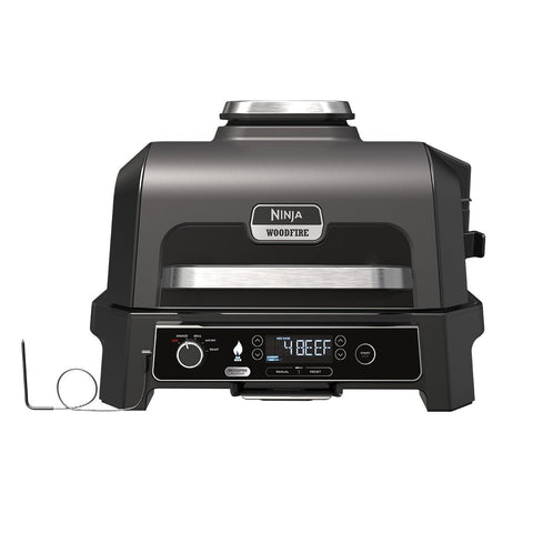 Ninja Woodfire Pro Outdoor Electric BBQ Grill and Smoker - Smart Probe - Air Fry - 1700W - OG850