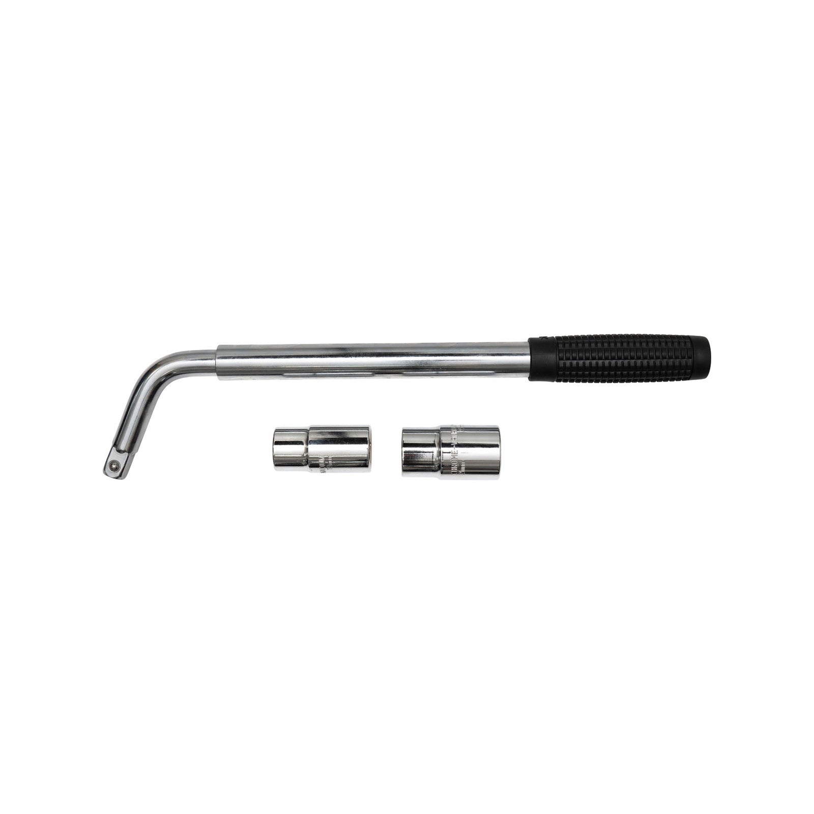 Craftright 285-530mm Steel Telescopic Extending Wheel Nut Wrench with 4 Sockets