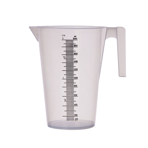 Garden Basics 2L Measuring Jug - High-Grade Plastic - Lightweight - Easy Pouring - SuperSaverAU - view 1