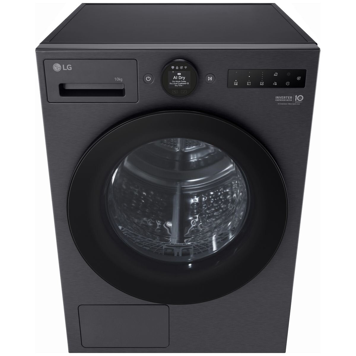 LG Series 9 10kg Heat Pump Dryer - Matte Black, 9 Star Energy Rating, Allergy Care - DXH9-10MB