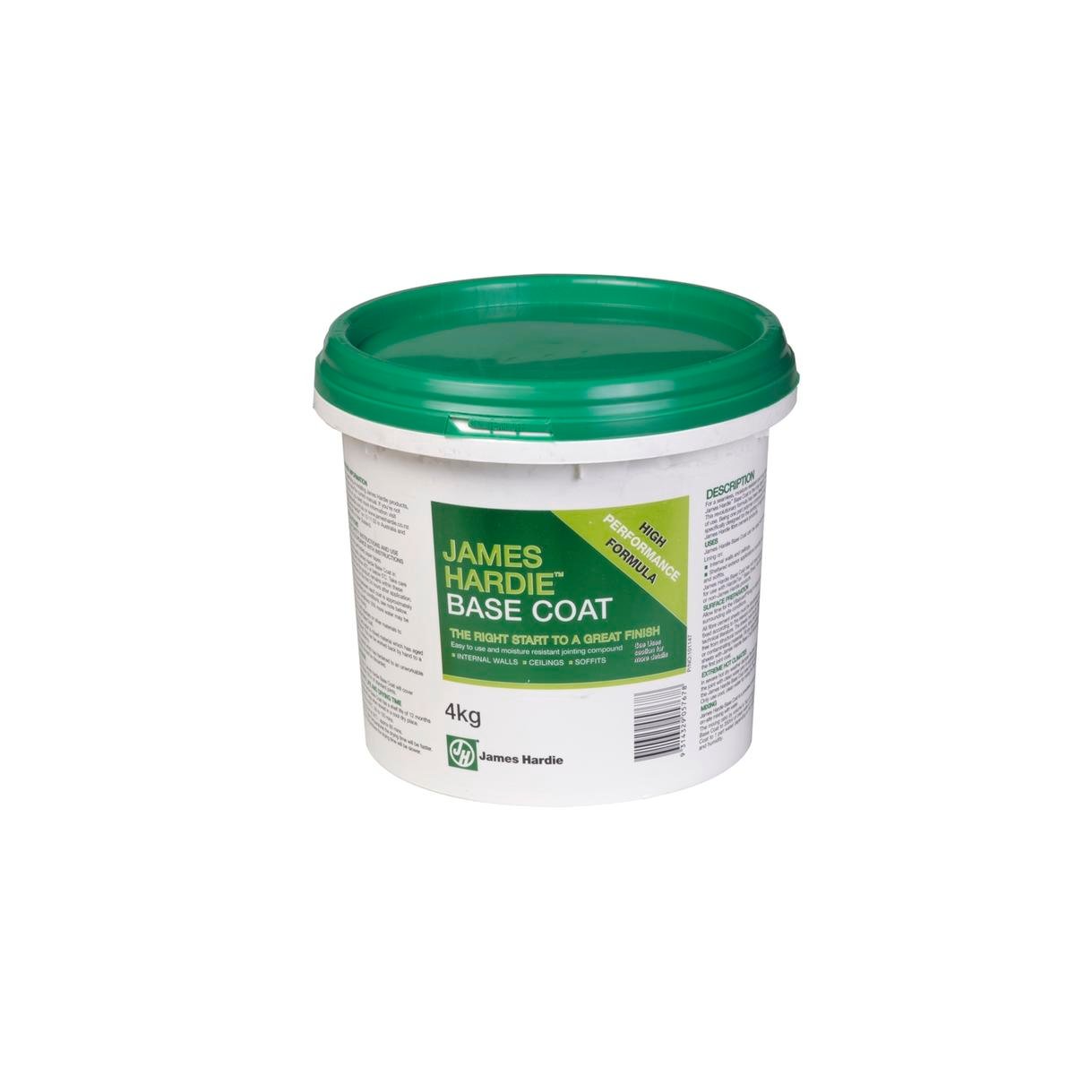 James Hardie Base Coat 4kg Tub Fibre Cement Jointing Compound Indoor Outdoor