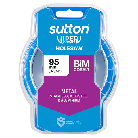 Sutton Tools 95mm Viper Cobalt Bi-Metal Holesaw 32mm Cutting Depth
