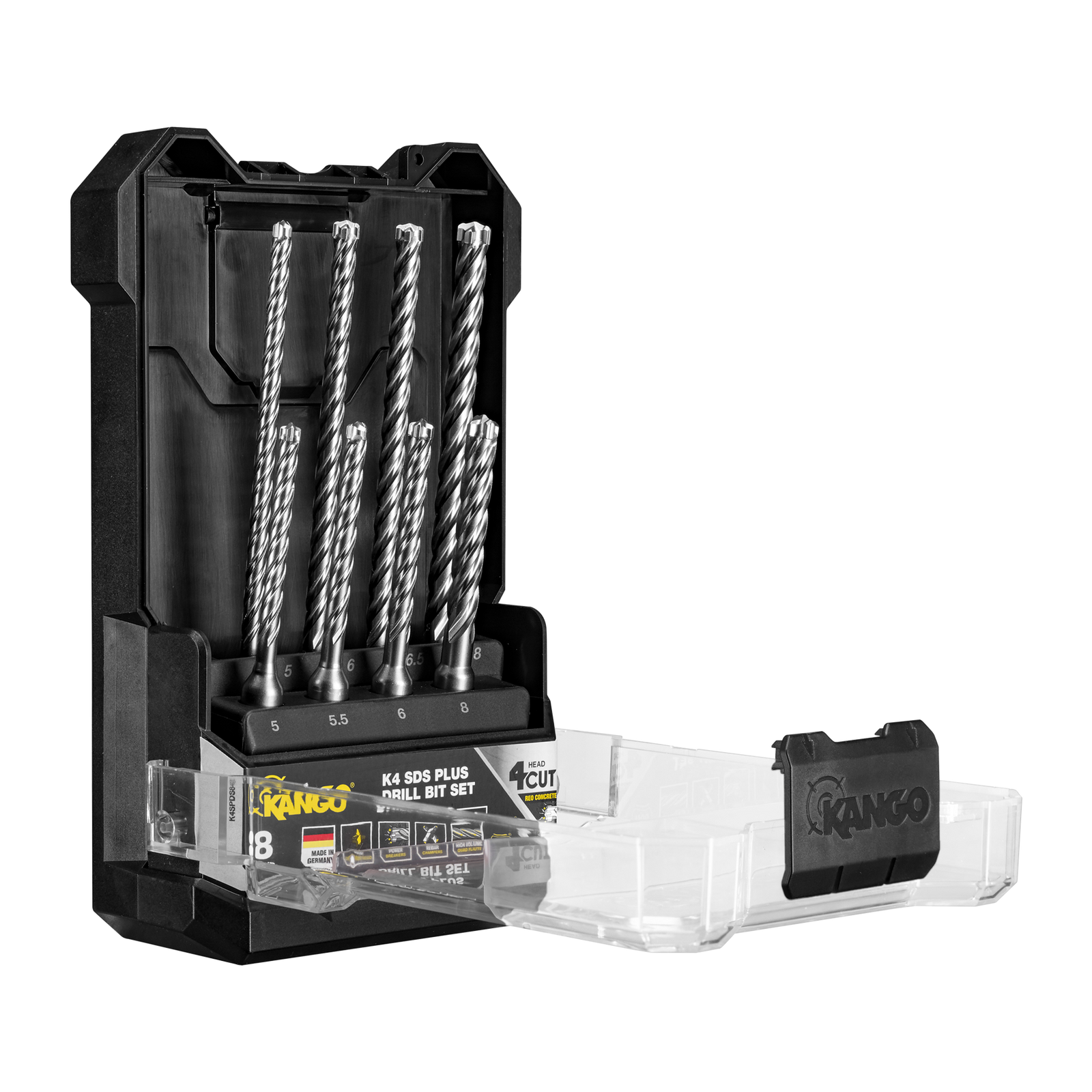 Kango K4 8 Piece SDS Plus Drill Bit Set - Concrete & Rebar