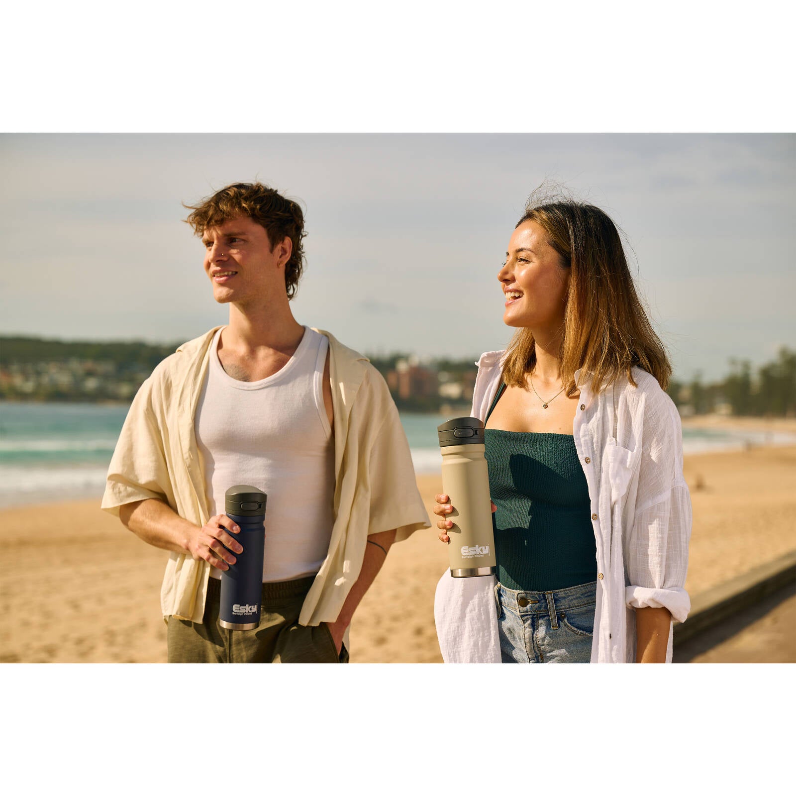 Esky 700ml Navy Burleigh Double Wall Insulated Drink Bottle