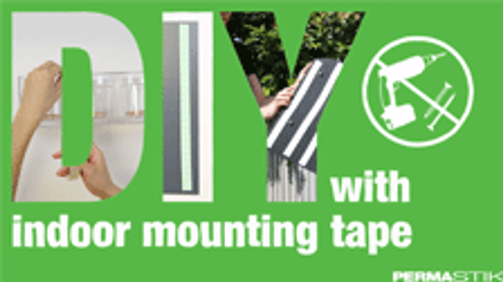 Permastik 12mm x 20m White Double-Sided Indoor Foam Mounting Tape