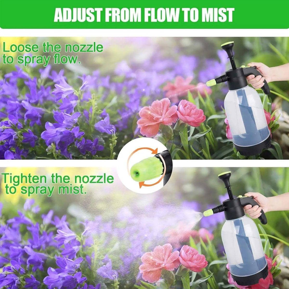 2 Litre Manual Foam Pump Sprayer with Adjustable Nozzle for Car Wash and Home Cleaning - view 4