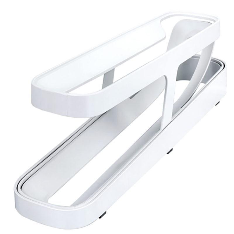 2-Tier Rolling Egg Dispenser for Fridge Storage - view 2