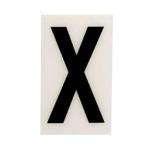 Sandleford 60mm White Self Adhesive House Letter X - Durable Polycarbonate - SuperSaverAU - view 1
