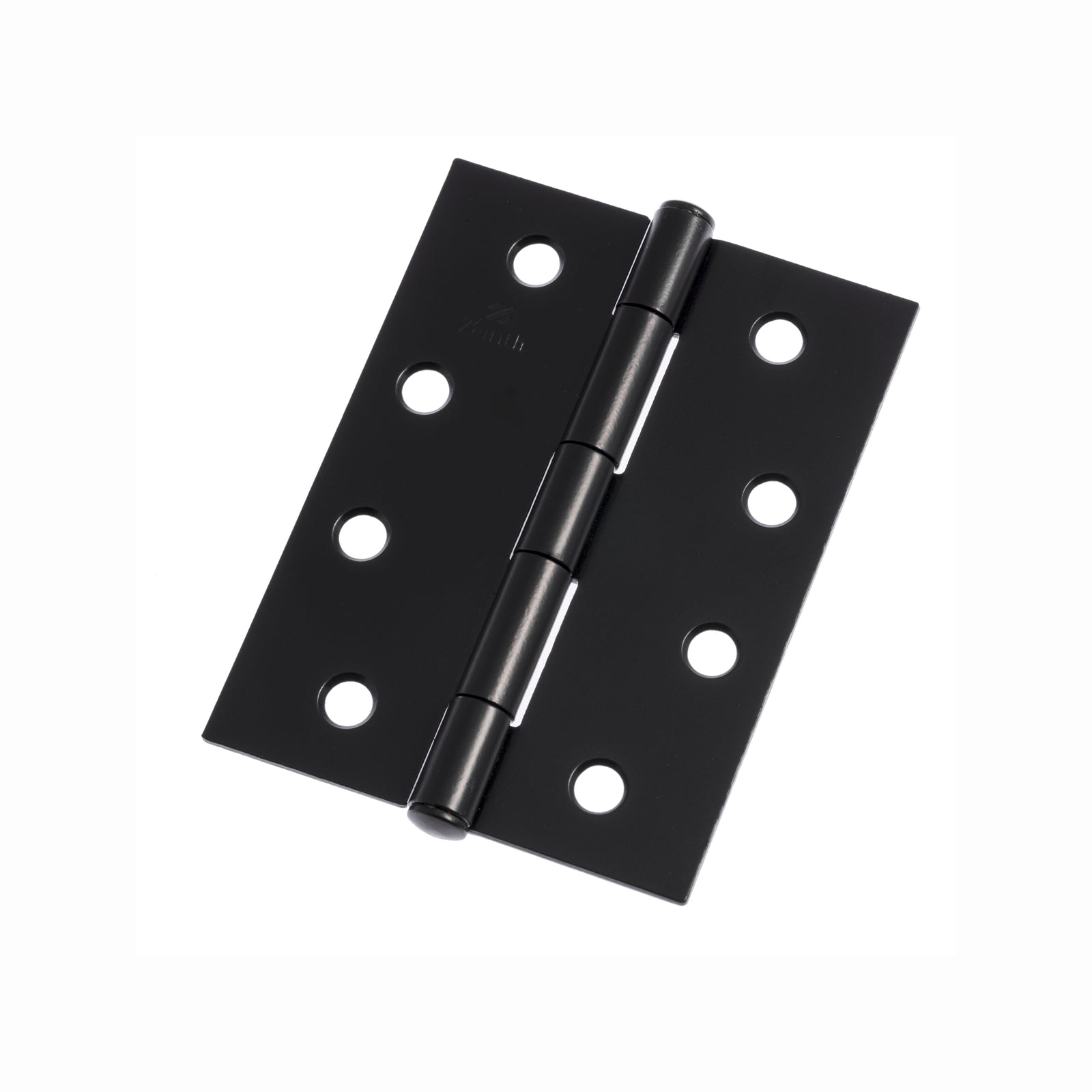 Lane 100mm Black Matte Fixed Pin Butt Hinge 2 Pack Steel