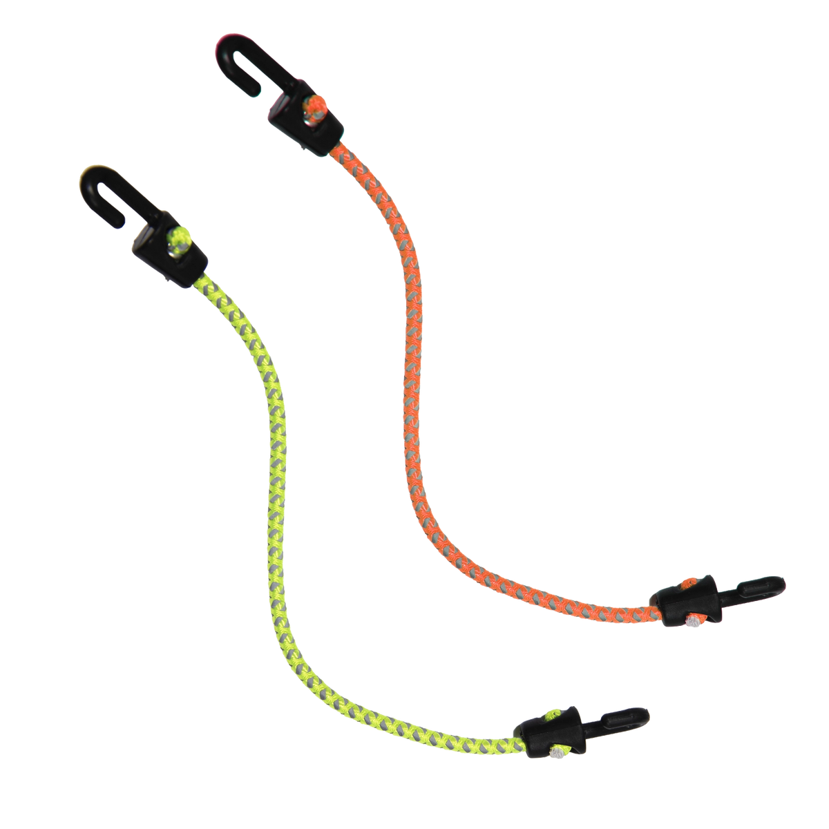 Grunt Mini Reflecta Flat Bungee Strap 250mm Rubber Reflective 4 Pack